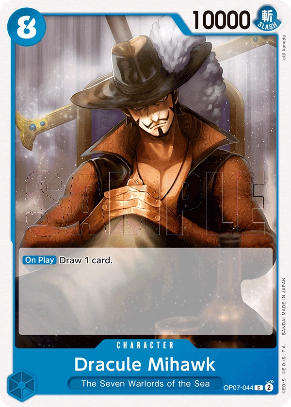 Dracule Mihawk OP07-044 C 500 Years Into The Future One Piece Card - Grand Line Collectibles