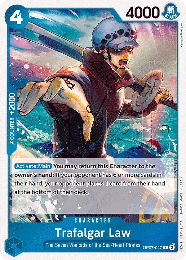 Trafalgar Law OP07-047 R 500 Years Into The Future One Piece Card - Grand Line Collectibles