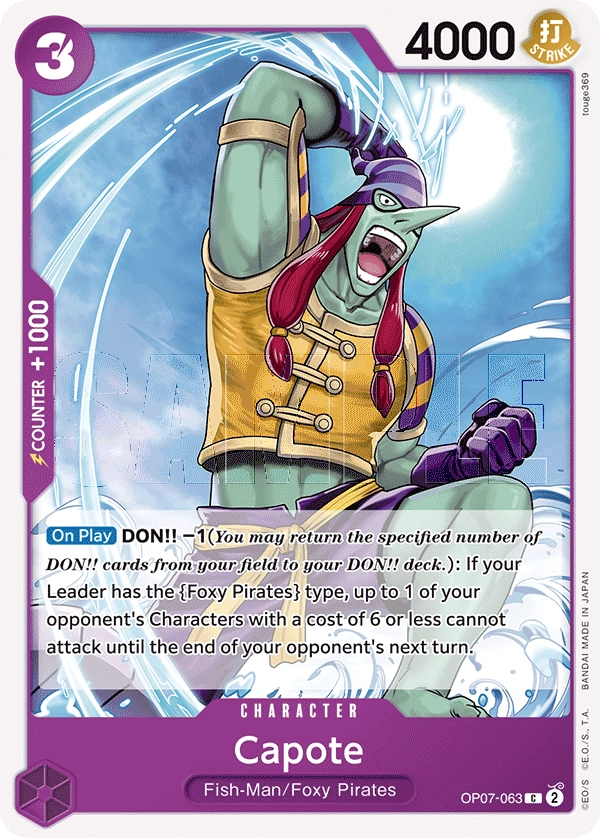 Capote OP07-063 C 500 Years Into The Future One Piece Card - Grand Line Collectibles