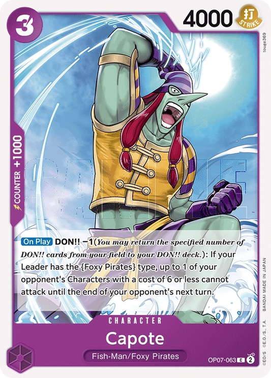 Capote OP07-063 C 500 Years Into The Future One Piece Card - Grand Line Collectibles