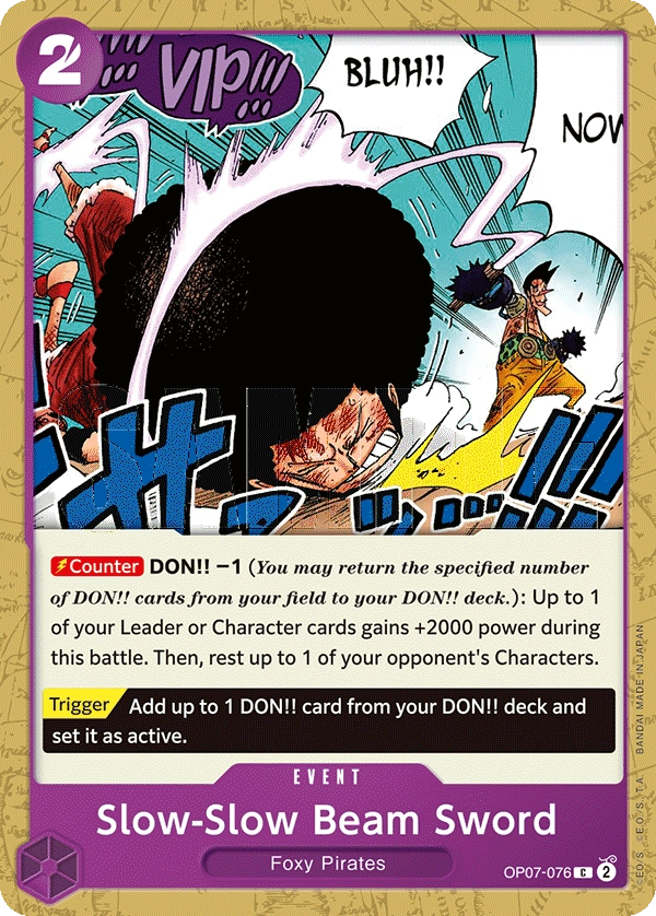 Slow-Slow Beam Sword OP07-076 C 500 Years Into The Future One Piece Card - Grand Line Collectibles