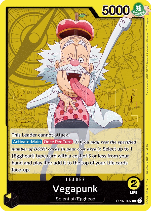 Vegapunk OP07-097 L 500 Years Into The Future One Piece Card - Grand Line Collectibles