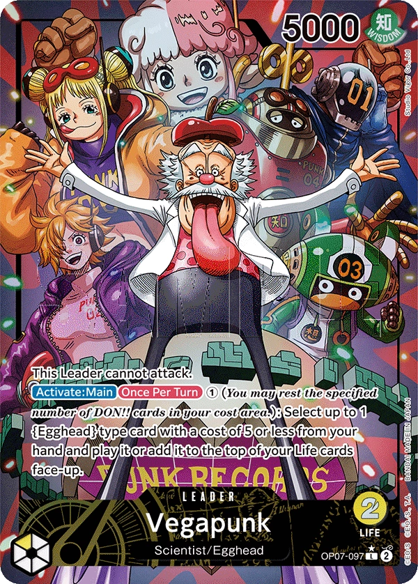 Vegapunk OP07-97 Parallel L 500 Years Into The Future One Piece Card - Grand Line Collectibles