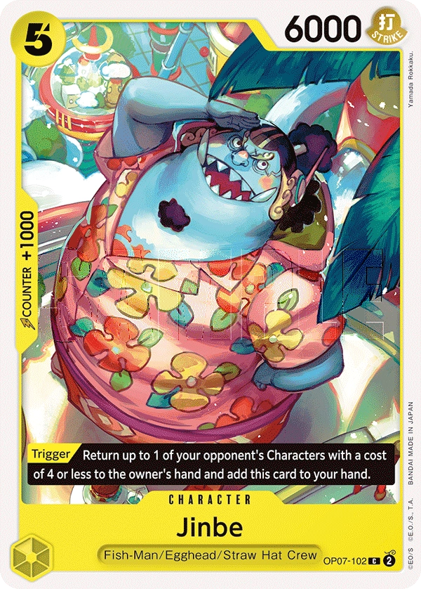 Jinbe OP07-102 C 500 Years Into The Future One Piece Card - Grand Line Collectibles