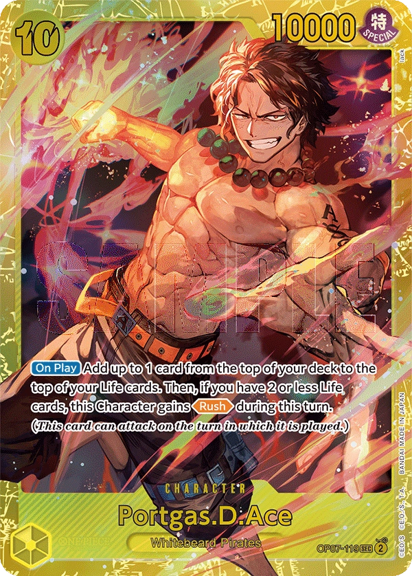 Portgas.D.Ace OP07-119 SEC 500 Years Into The Future One Piece Card - Grand Line Collectibles