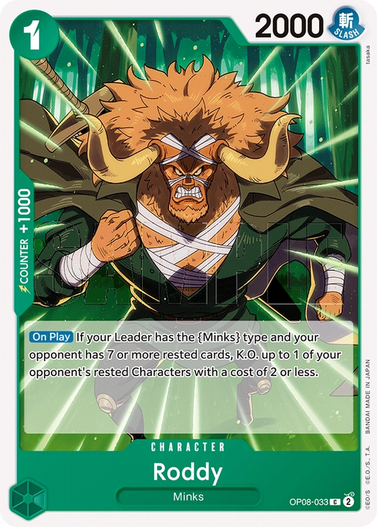 Roddy OP08-033 C Two Legends One Piece Card