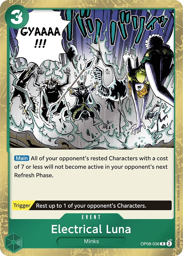 Electrical Luna OP08-036 R Two Legends One Piece Card