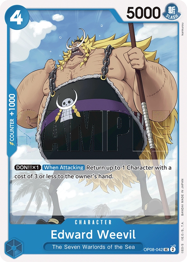 Edward Weevil OP08-042 UC Two Legends One Piece Card