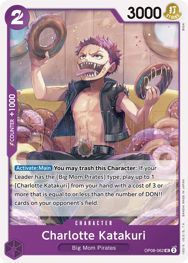 Charlotte Katakuri OP08-062 UC Two Legends One Piece Card