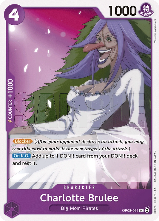 Charlotte Brulee OP08-066 UC Two Legends One Piece Card