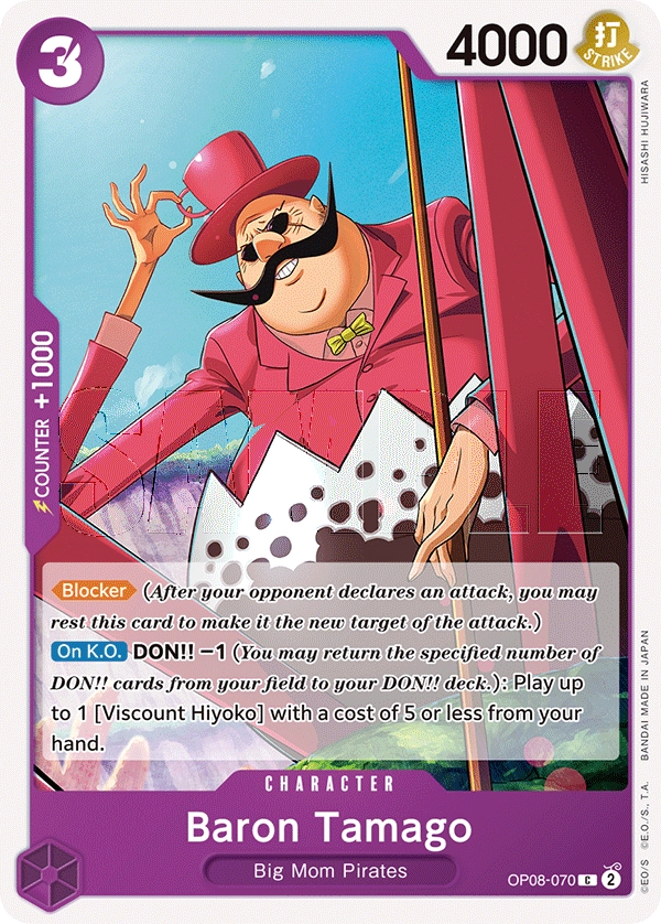 Baron Tamago OP08-070 C Two Legends One Piece Card