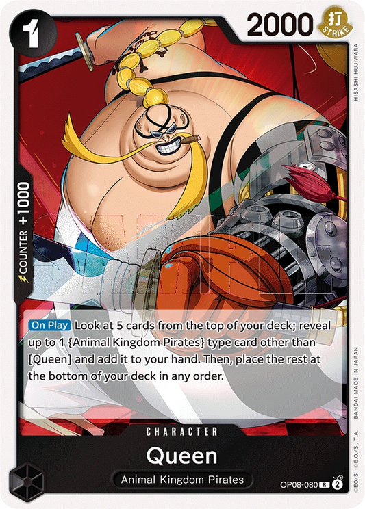 Queen OP08-080 R Two Legends One Piece Card