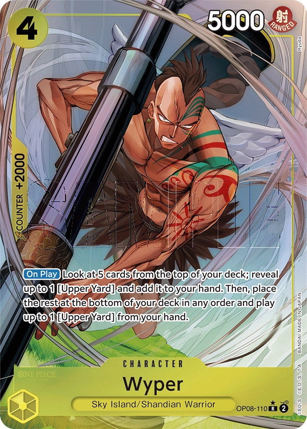 Wyper OP08-110 Parallel R Two Legends One Piece Card