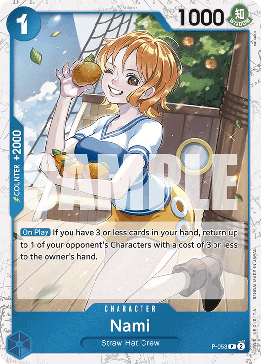 Nami P-053 Pirate Flag Foil P The Best One Piece Card