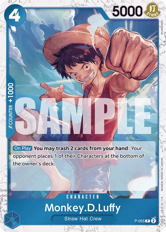 Monkey D Luffy P-055 Pirate Flag Foil P The Best One Piece Card