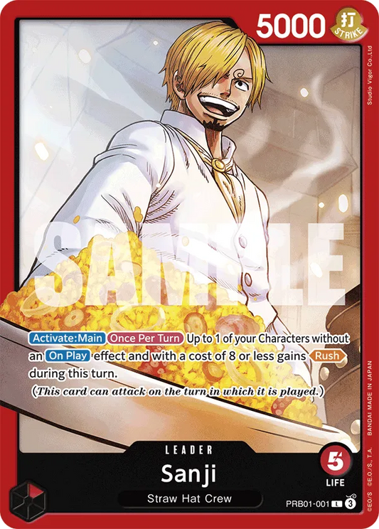 Sanji PRB01-001 L The Best One Piece Card