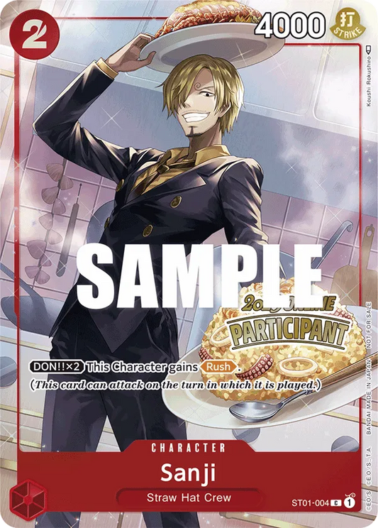 Sanji ST01-004 2023 OFFLINE Participant Promo One Piece Card