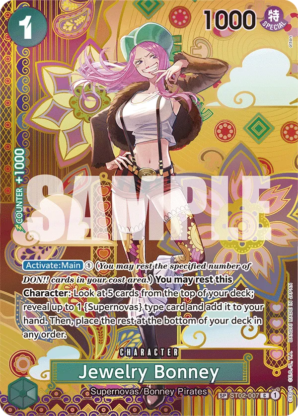 Jewelry Bonney ST02-007 C SP Two Legends One Piece Card