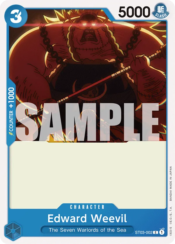 Edward Weevil ST03-002 C Blue Doflamingo ST17 One Piece Card