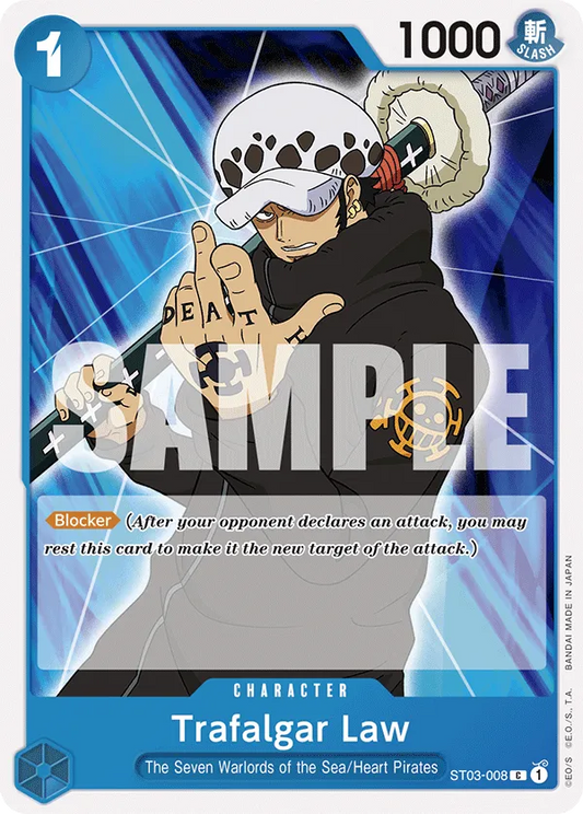 Trafalgar Law ST03-008 C Blue Doflamingo ST17 One Piece Card