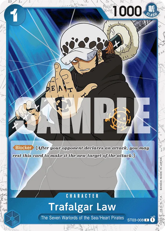 Trafalgar Law ST03-008 Pirate Flag Foil C The Best One Piece Card