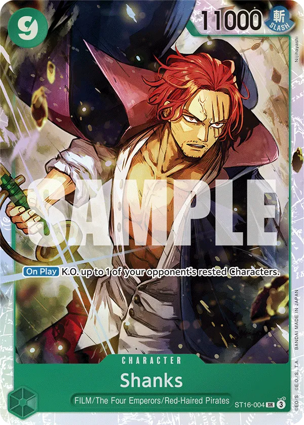 Shanks ST16-004 SR Green Uta ST16 One Piece Card