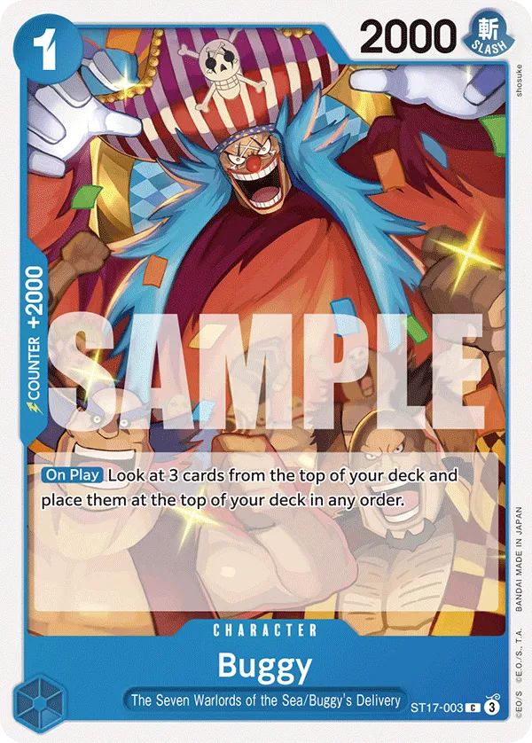 Buggy ST17-003 C Blue Doflamingo ST17 One Piece Card