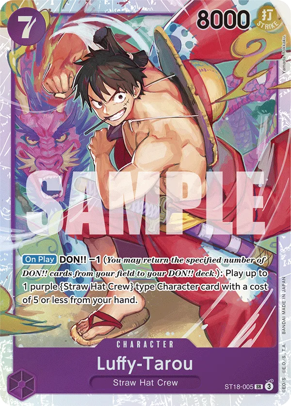 Luffy-Tarou ST18-005 SR Purple Luffy ST18 One Piece Card