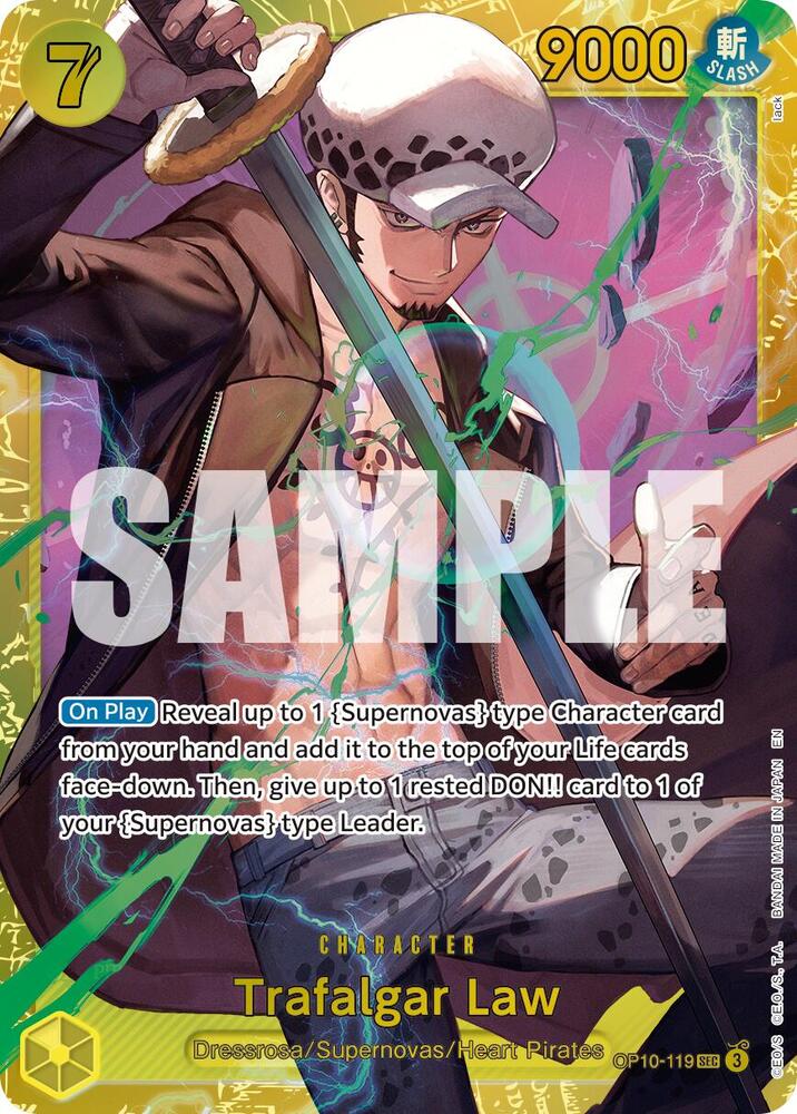 Trafalgar Law (Reprint) OP10-119 Premium Booster -The Best- Vol. 2 One Piece Foil NM