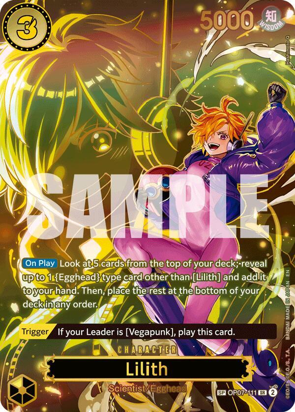 Lilith (SP) OP07-111 Super Rare Carrying On His Will One Piece Foil NM
