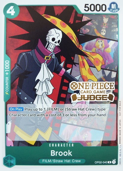 Brook OP02-040 Judge Promo One Piece Card