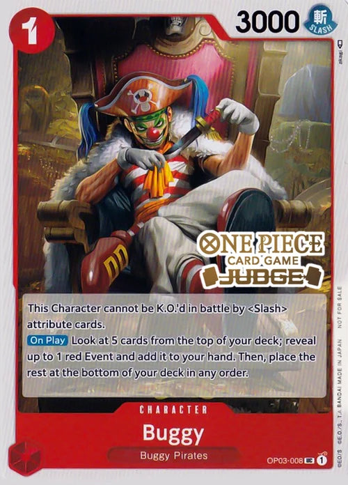 Buggy OP03-008 Judge Promo One Piece Card