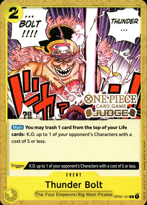 Thunder Bolt OP03-121 Judge Promo One Piece Card