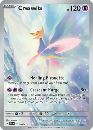 Cresselia 071/064 Illustration Rare Pokemon Scarlet & Violet Shrouded Fable