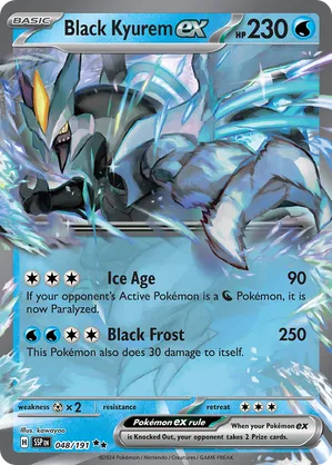 Black Kyurem ex 048/191 Double Rare Pokemon Surging Sparks