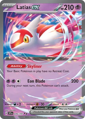 Latias ex 076/191 Double Rare Pokemon Surging Sparks