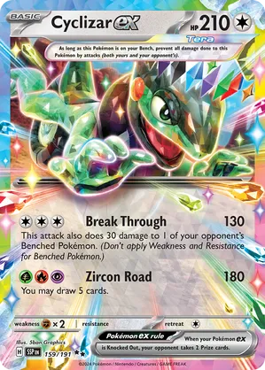 Cyclizar ex 142/191 Double Rare Pokemon Surging Sparks