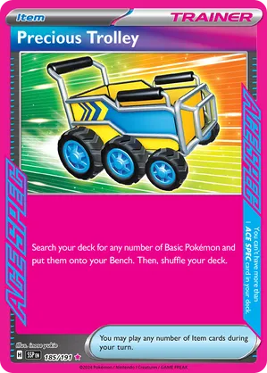 Precious Trolley 185/191 Ace Spec Pokemon Surging Sparks