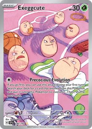 Exeggcute 192/191 Illustration Rare Pokemon Surging Sparks