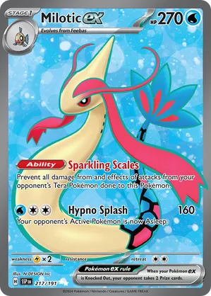 Milotic ex 217/191 Super Rare Pokemon Surging Sparks