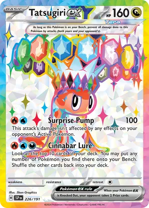 Tatsugiri ex 226/191 Super Rare Pokemon Surging Sparks