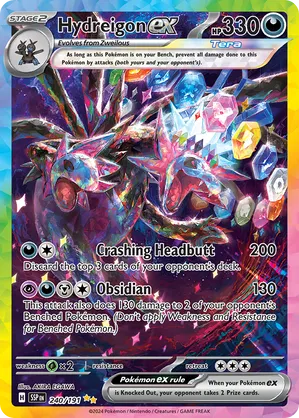 Hydreigon ex 240/191 Special Illustration Rare Pokemon Surging Sparks